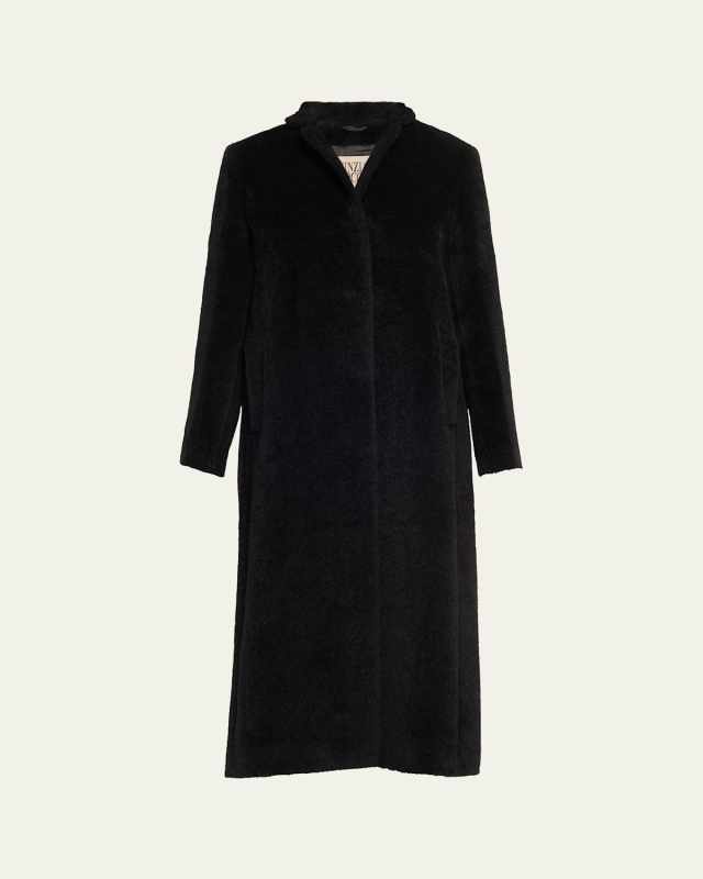 Long Stand Collar Coat